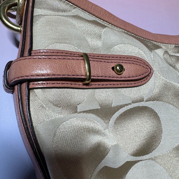 Coach Signature Style Hobo with Pink Leather-Excellent Condition - Picture 5 of 12